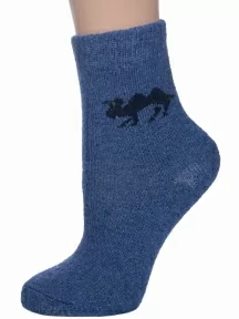 Детские махровые носки Hobby Line, 7838, ДЖИНС "Верблюд"