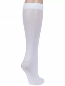 Детские гольфы из микрофибры Conte, PRINCESS, БЕЛЫЕ