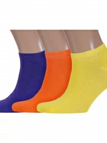 Комплект из 3 пар мужских коротких спортивных носков ХОХ, 3-SPM-180, микс 1