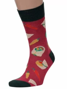 Комплект из 3 пар мужских носков MSCLUB №М37, msk3-М37, nm-406, БОРДОВЫЕ