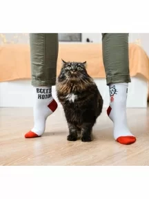 Укороченные носки unisex St. Friday Socks, 515-2, "Всегда котов"