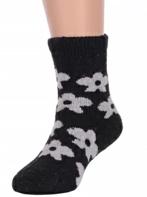 Детские теплые махровые носки Hobby Line, Ндад7615, ЧЕРНЫЕ