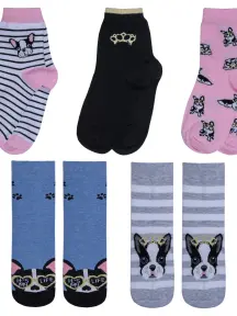 Комплект из 5 пар детских носков RuSocks (Орудьевский трикотаж) микс 1 (5-Д3-13156)