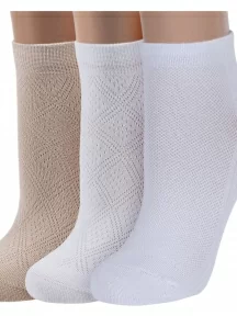 Комплект из 3 пар женских бамбуковых носков ХОХ, 3-G-5Rb, микс 1