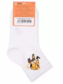 Детские спортивные носки Hobby Line, Ндх4366-03, БЕЛЫЕ