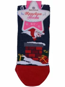 Женские носки Брестские (БЧК), 20С1137, рис. 636, ТЕМНО-СИНИЕ МЕЛАНЖ