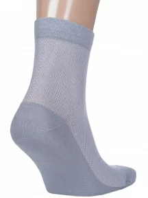 Мужские носки с сеточкой ХОХ, X-1128, СЕРЫЕ