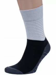 Мужские носки MSCLUB №М47, nm-536, СЕРЫЕ с черным и графитовым