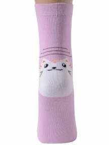 Комплект из 5 пар детских носков ХОХ, 5-D-3R12, СИРЕНЕВЫЕ