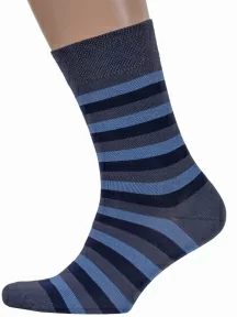Мужские носки Брестские (БЧК), 14С2122, рис. 014, СЕРО-СИНИЕ