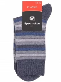 Мужские носки Брестские (БЧК), 15с2125, рис. 508, СЕРО-ДЖИНСОВЫЕ МЕЛАНЖ
