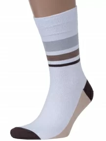 Мужские носки MSCLUB №М46, nm-529, БЕЛЫЕ