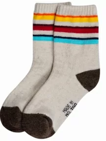 Детские носки из 100% монгольской шерсти (Монголка), 02158, БЕЛЫЕ