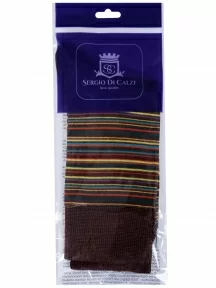 Мужские носки из мерсеризованного хлопка Sergio Di Calze (PINGONS), 16SC3, КОРИЧНЕВЫЕ