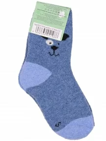 Детские теплые махровые носки Hobby Line, Ндад7622-5, ДЖИНСОВЫЕ
