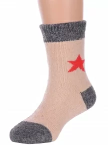 Детские теплые махровые носки Hobby Line, Ндад7616, БЕЖЕВЫЕ