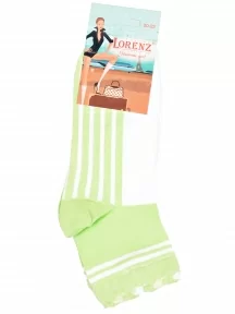 Детские носки LORENZline, П5, БЕЛО-САЛАТОВЫЕ