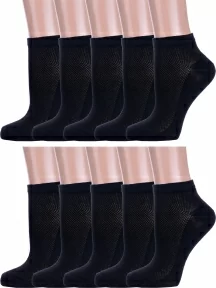 Комплект из 10 пар детских носков Альтаир, 10-Д82, ЧЕРНЫЕ