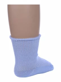 Детские носки без резинки Альтаир, С63, ГОЛУБЫЕ