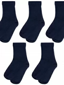 Комплект из 5 пар детских носков ХОХ, 5-D-1425, ТЕМНО-СИНИЕ