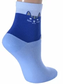 Женские носки LORENZline, Д121, ГОЛУБЫЕ