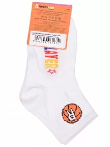 Детские спортивные носки Hobby Line, Ндх4520-05, БЕЛЫЕ