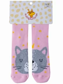 Детские махровые носки "НАШЕ" Смоленской чулочной фабрики, 232С10, рис. 17, РОЗОВЫЕ №24