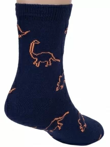 Детские носки RuSocks (Орудьевский трикотаж), Д3-13498, рис. 04, СИНЕ-ОРАНЖЕВЫЕ