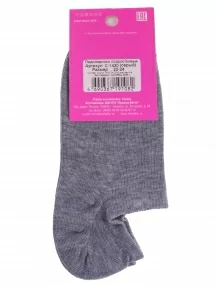 Женские ультракороткие носки "Красная ветка", С-1420, СЕРЫЕ