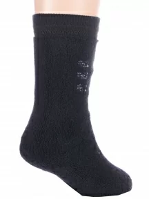 Детские махровые носки "Красная ветка", С-646, ЧЕРНЫЕ