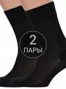 Комплект из 2 пар мужских носков Брестские (БЧК), 2-18С2129, рис. 101, ЧЕРНЫЕ