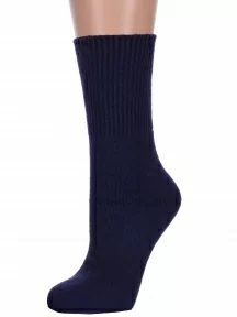 Женские термоноски с ослабленной резинкой Hobby Line, нжт019-03, ТЕМНО-СИНИЕ