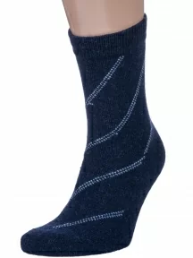 Мужские теплые носки Hobby Line, 6283, ТЕМНО-СИНИЕ