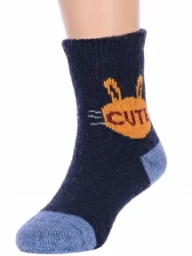 Детские теплые махровые носки Hobby Line, Ндад7618-01, ТЕМНО-СИНИЕ