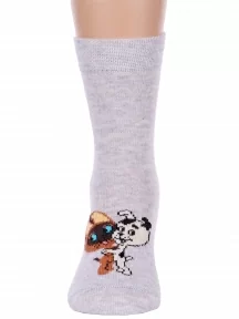 Детские носки Брестские (БЧК), 23С3053, рис. 4034, СВЕТЛО-СЕРЫЕ МЕЛАНЖ