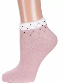 Женские махровые носки Hobby Line, Нжму1001, БЕЖЕВЫЕ