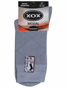 Мужские носки из модала ХОХ, X-1116, СЕРЫЕ