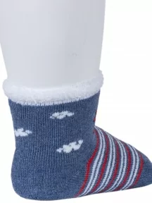 Детские махровые носки "Красная ветка", М-650, ДЖИНС