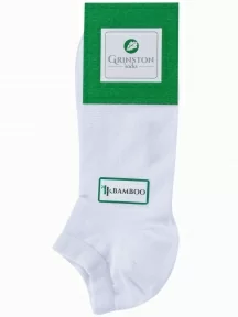 Комплект из 3 пар бамбуковых носков Grinston socks (PINGONS), 3-15D33, БЕЛЫЕ