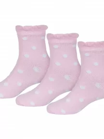 Комплект из 3 пар детских носков Красная ветка, 3-С-576, РОЗОВЫЕ