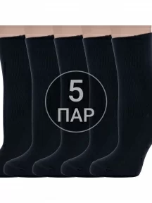 Комплект из 5 пар женских медицинских носков Dr. Feet (PINGONS), 5-15DF6, ЧЕРНЫЕ