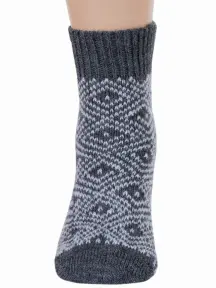 Детские полушерстяные носки RuSocks (Орудьевский трикотаж) ТЕМНО-СЕРЫЕ, рис. 2 (Д-382)