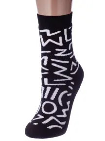 Детские махровые носки Conte kids рис. 594, ЧЕРНЫЕ (21С-13СП)