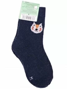 Детские теплые махровые носки Hobby Line, Ндад7622-1, ТЕМНО-СИНИЕ