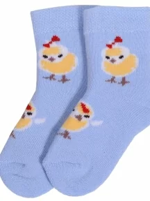 Детские махровые носки Брестские (БЧК), 14С3060, рис. 846, БЛЕДНО-ГОЛУБЫЕ