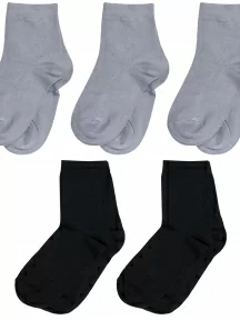 Комплект из 5 пар детских бамбуковых носков ХОХ, 5-D-1425, микс 6