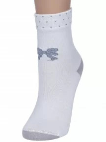 Детские носки LORENZline, Л77, БЕЛЫЕ с серым