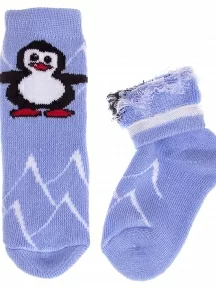 Детские махровые носки Альтаир, С129, ГОЛУБЫЕ