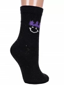 Женские теплые носки Hobby Line, Нжа6190-01, ЧЕРНЫЕ