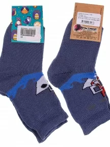 Детские махровые носки Альтаир, С108, ДЖИНСОВЫЕ